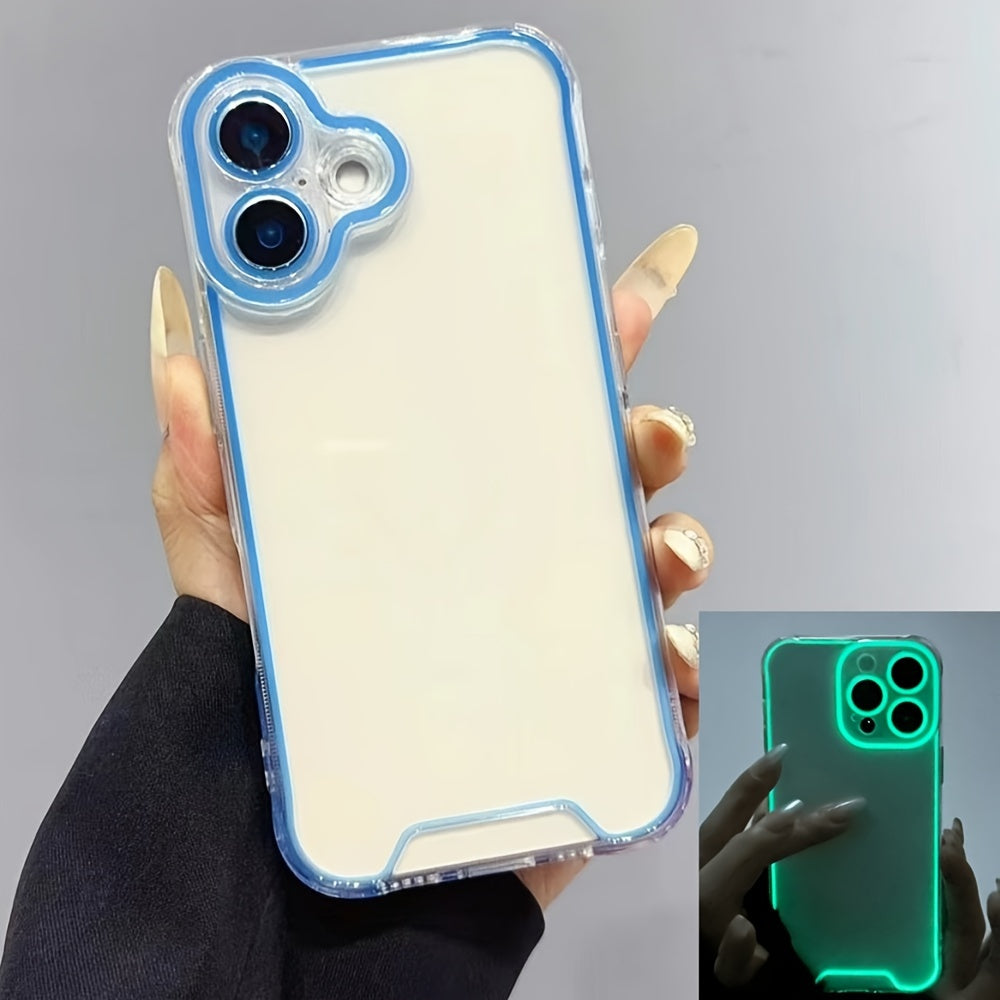 Unique Luminous Clear Phone Case Full Protection Soft Phone Cover 360 Degree Full Protection For iPhone 11 12 13 14 Pro Max 15 16 Plus